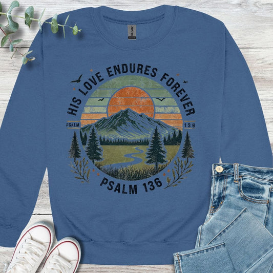 Psalm Mt. Sweatshirt - Christian graphic sweatshirt