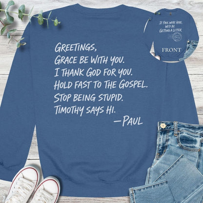 Classic Paul Sweatshirt - Christian graphic sweatshirt