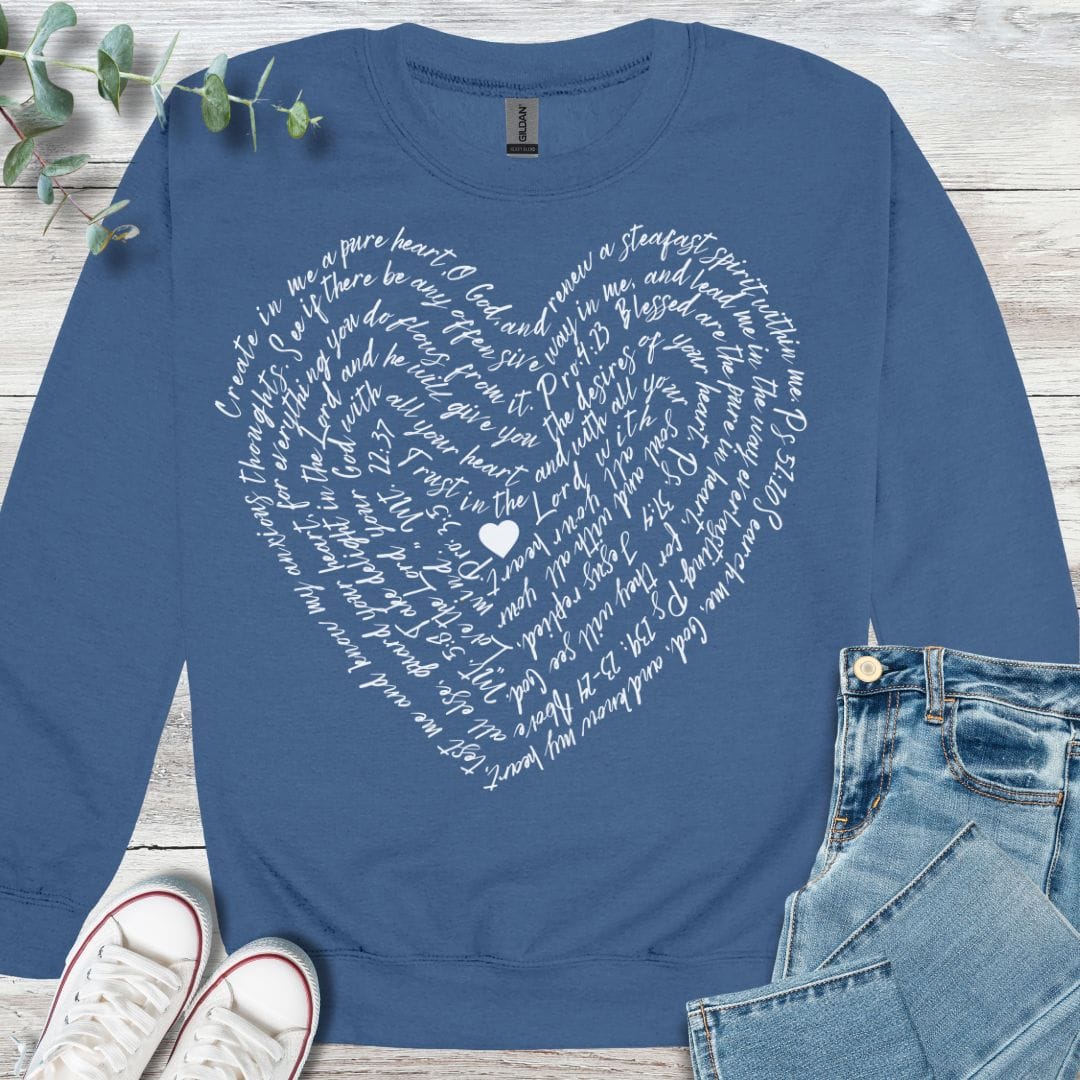 Scripture Heart Sweatshirt