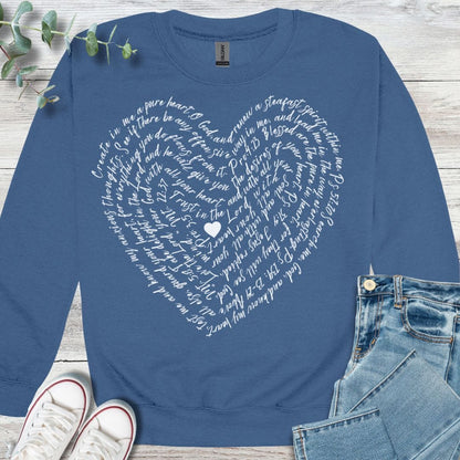 Scripture Heart Sweatshirt