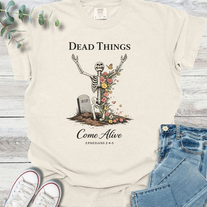 Come Alive T-Shirt in Ivory - Christian graphic tee