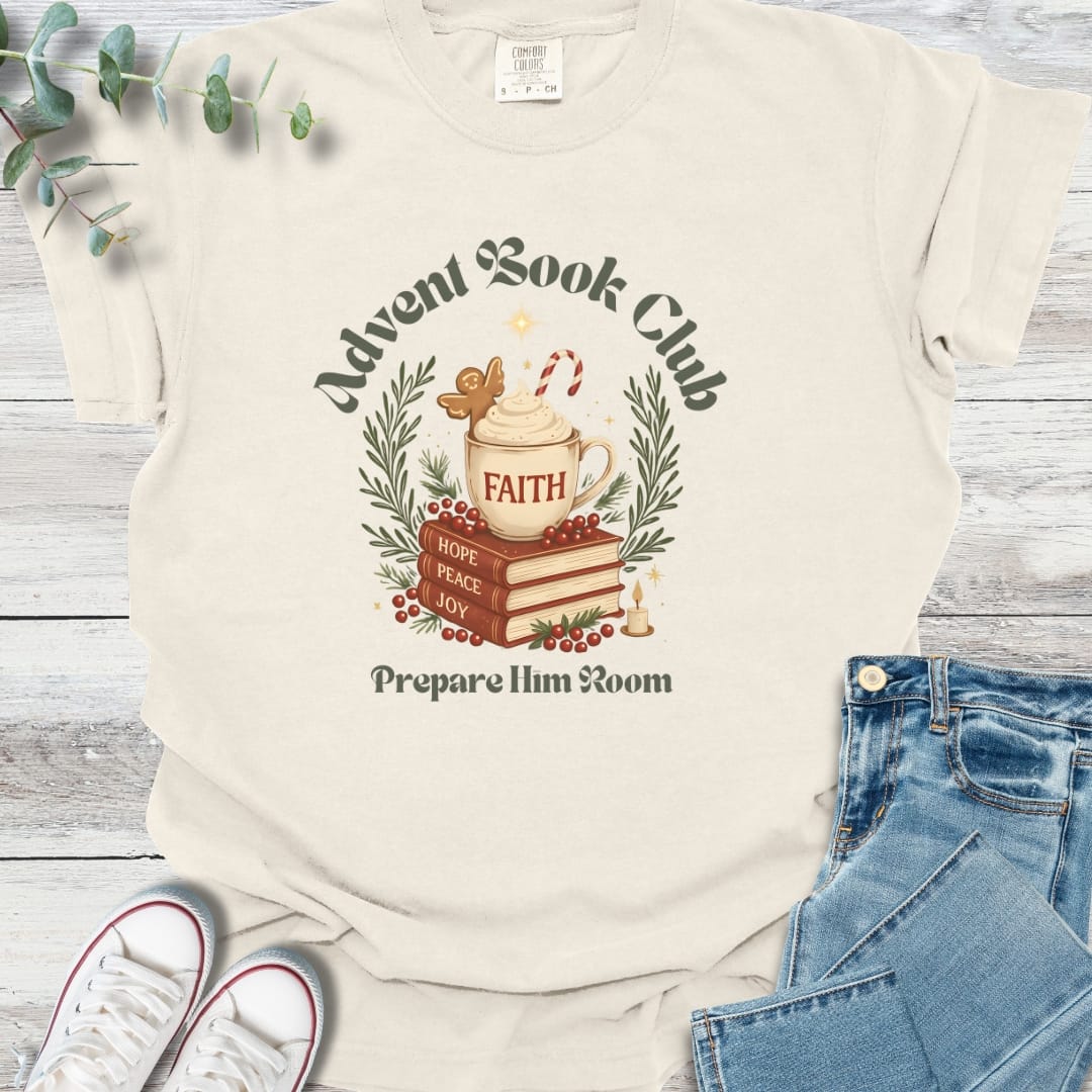 Advent Book Club T-shirt - Christian graphic tee