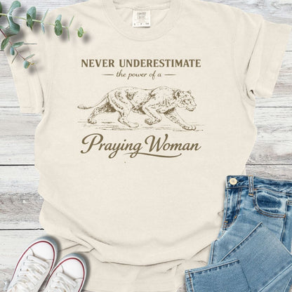 Praying Woman T-Shirt - Christian graphic tee