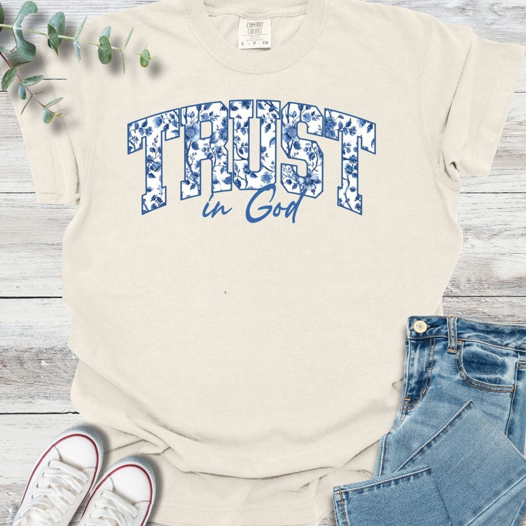 Trust T-shirt in Ivory - Christian graphic tee
