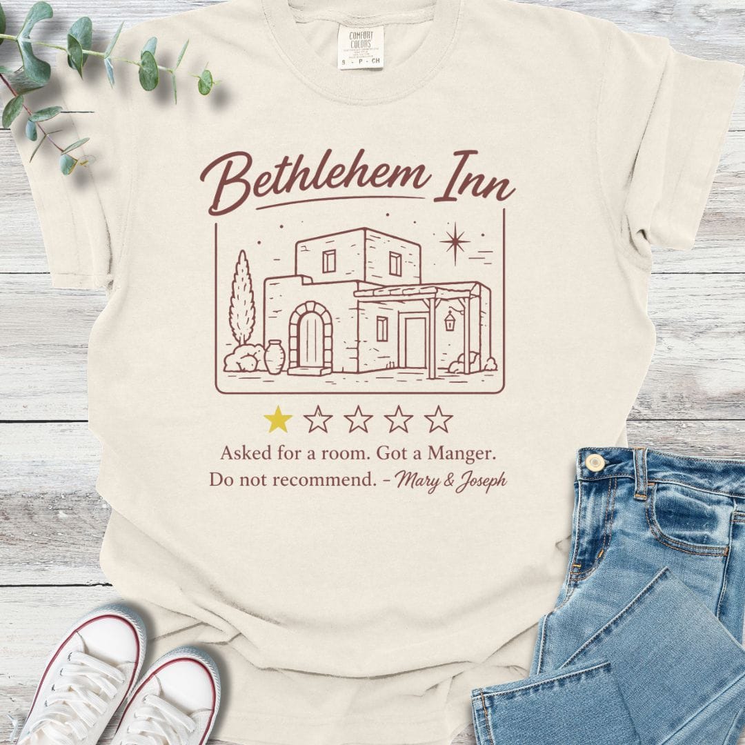 Bethlehem Review T-Shirt in Ivory - Christian graphic tee