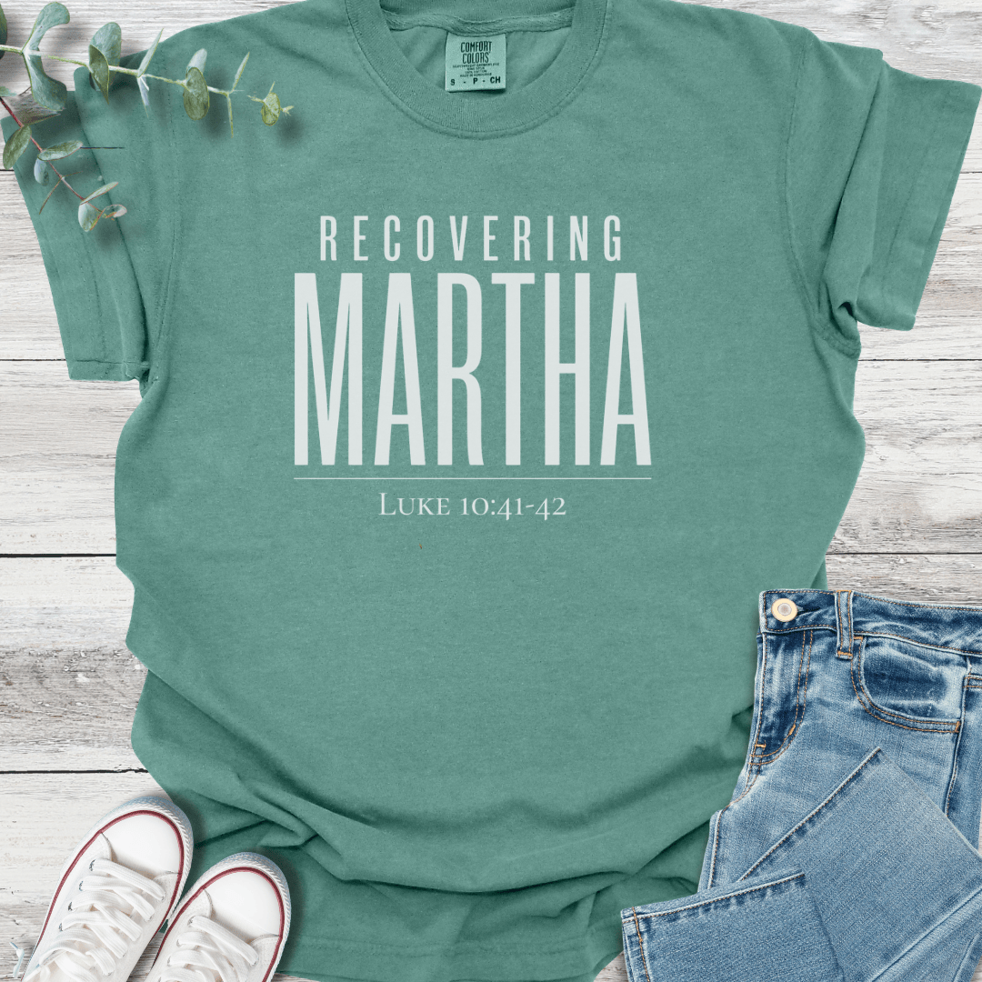 Recovering Martha T-Shirt - Christian graphic tee