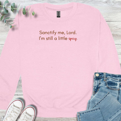 Spicy Sweatshirt - Christian graphic sweatshirt