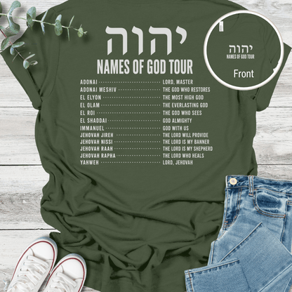 Names of God T-Shirt - Christian graphic tee