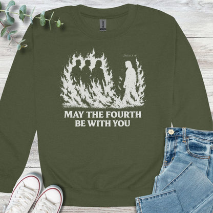 The Fourth Sweatshirt - Christian graphic sweatshirt