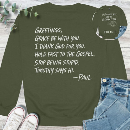 Classic Paul Sweatshirt - Christian graphic sweatshirt
