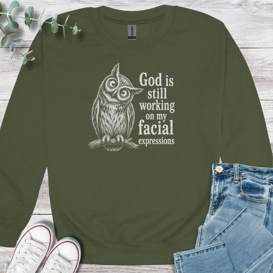 Facial Sanctification Sweatshirt - Christian graphic sweatshirt