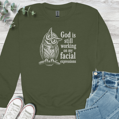 Facial Sanctification Sweatshirt - Christian graphic sweatshirt