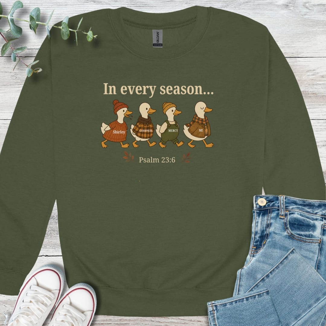 The Fall Chase Sweatshirt - Christian graphic sweatshirt