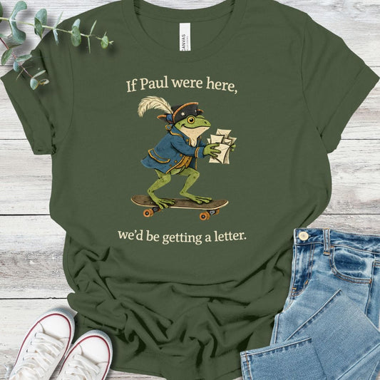 Special Delivery T-Shirt in Military Green - Christian graphic tee