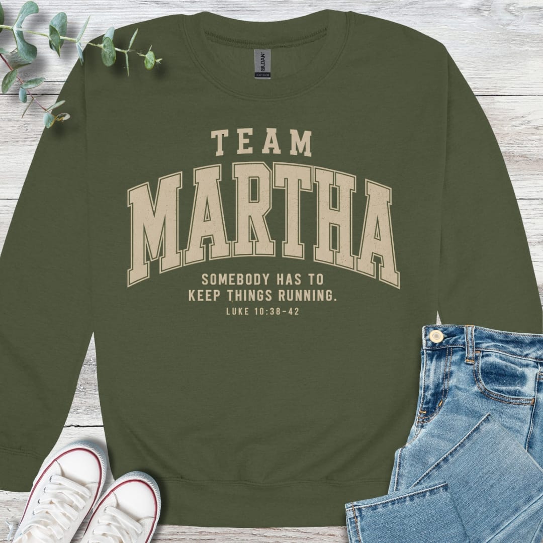 Team Martha Sweatshirt - Christian graphic sweatshirt