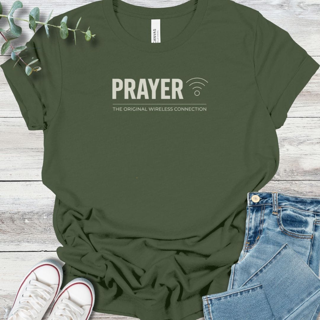 Original Wifi T-Shirt in Military Green - Christian graphic tee