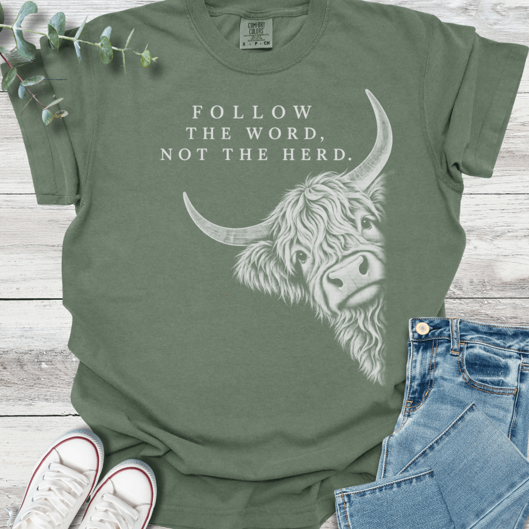 Word Over Herd T-Shirt - Christian graphic tee