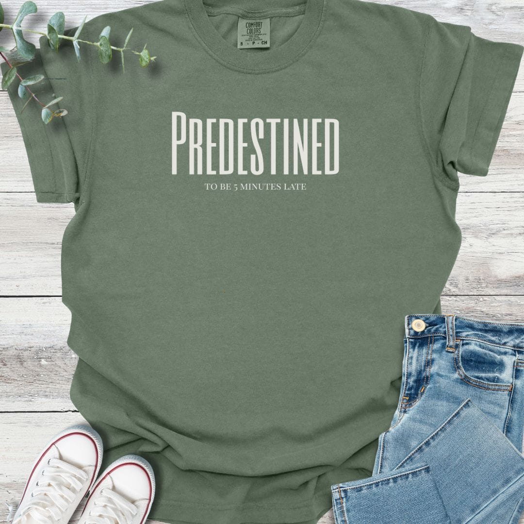 Predestined T-Shirt in Moss - Christian graphic tee