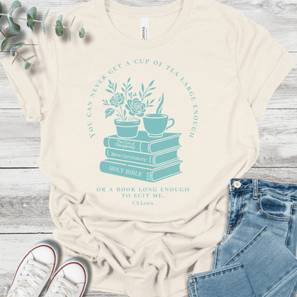 Cup of Theology T-Shirt in Natural - Christian graphic tee