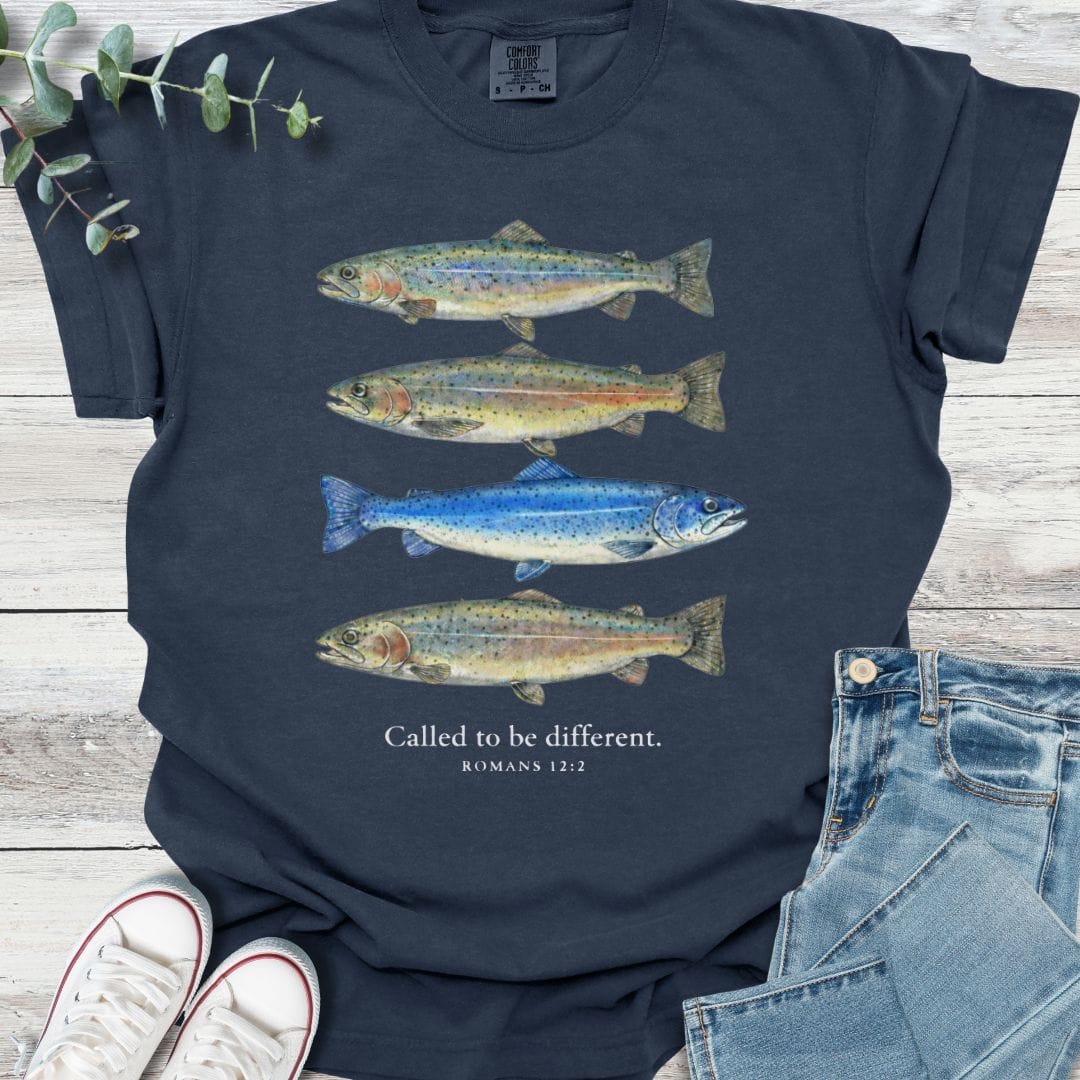 Be Different T-Shirt in Navy - Christian graphic tee