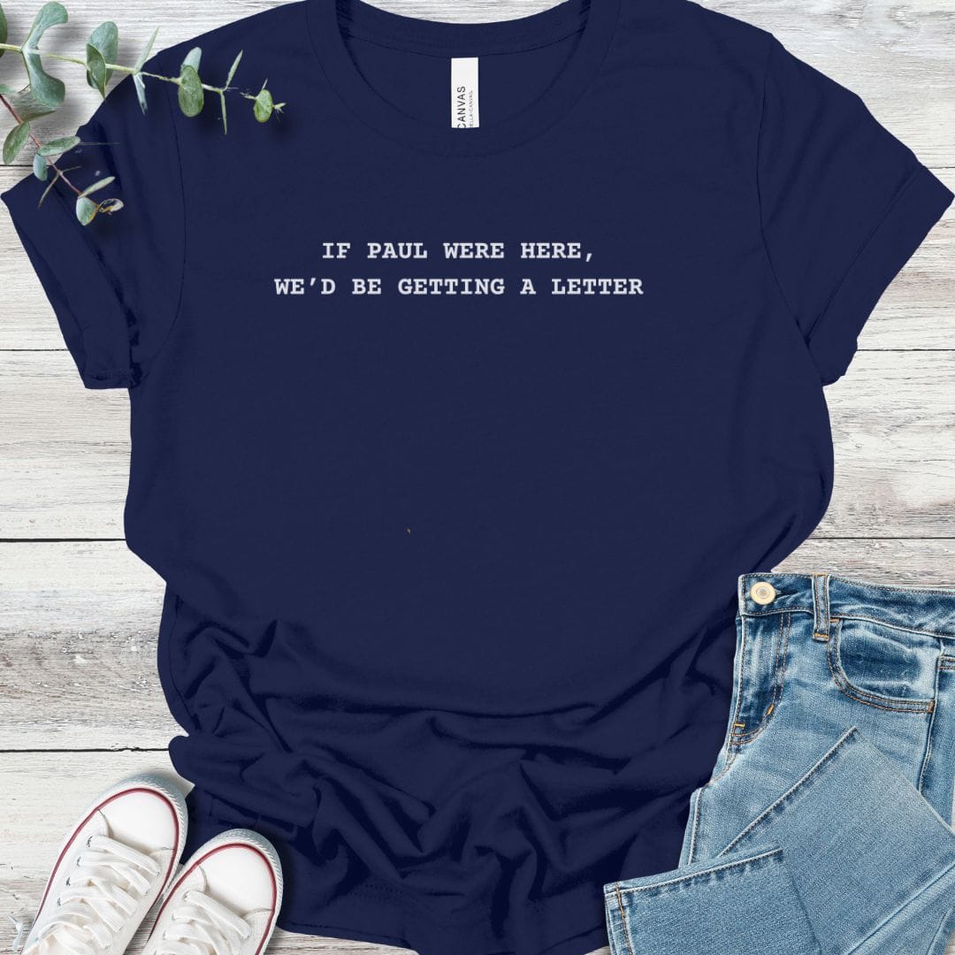 Letter From Paul T-Shirt in Navy - Christian graphic tee