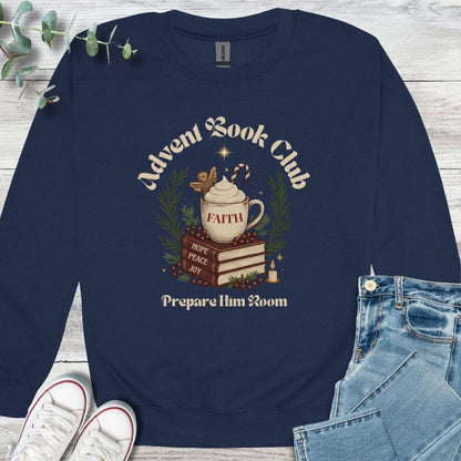 Advent Book Club Sweatshirt - Christian graphic sweatshirt