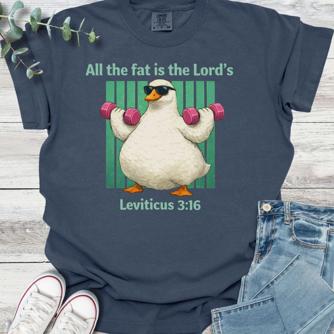 Holy Portion T-Shirt in Navy - Christian graphic tee