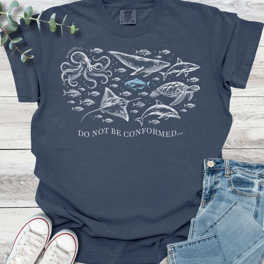 Counter Culture T-Shirt in Navy - Christian graphic tee