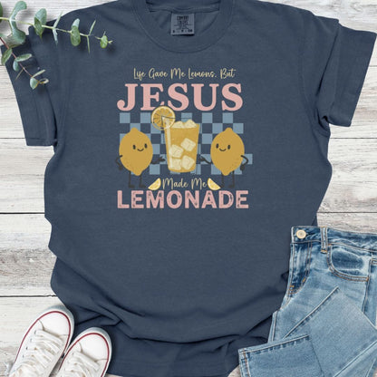 Made Lemonade T-Shirt in Navy - Christian graphic tee