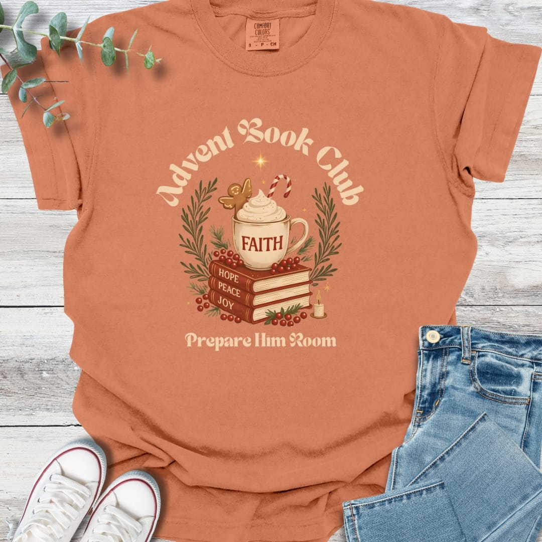 Advent Book Club T-shirt - Christian graphic tee