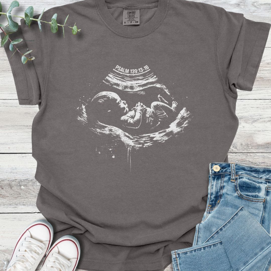 Fearfully Made T-shirt in Pepper - Christian graphic tee