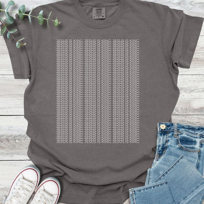 Kingdom Pattern T-Shirt in Pepper - Christian graphic tee