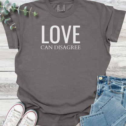 Love Can Disagree T-shirt in Pepper - Christian graphic tee