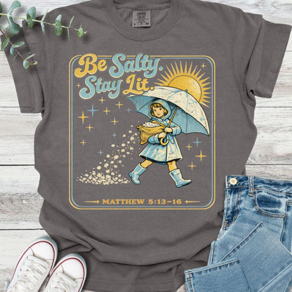 Salty T-shirt in Pepper - Christian graphic tee