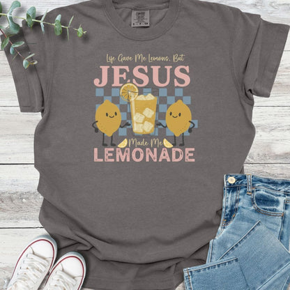 Made Lemonade T-Shirt in Pepper - Christian graphic tee