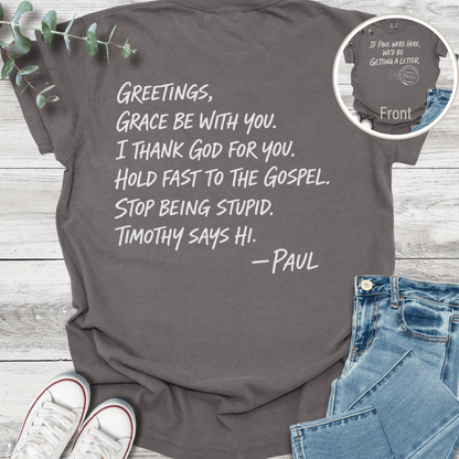 Classic Paul Special Edition T-shirt in Pepper - Christian graphic tee