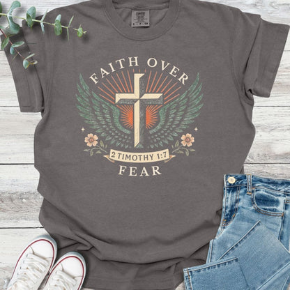 Faith Forward T-Shirt in Pepper - Christian graphic tee