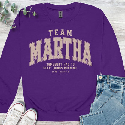 Team Martha Sweatshirt - Christian graphic sweatshirt