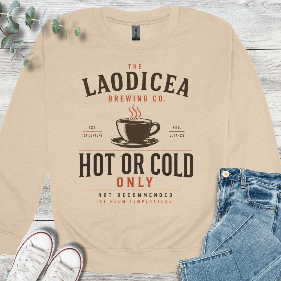 Hot or Cold Sweatshirt - Christian graphic sweatshirt