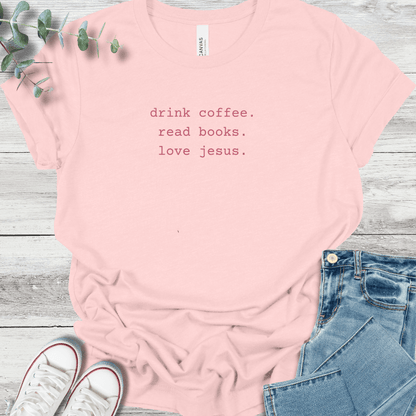 Daily Life T-Shirt in Soft Pink - Christian graphic tee