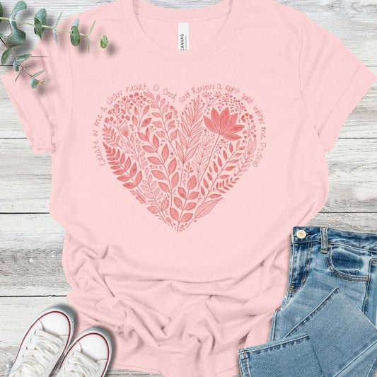 Floral Heart T-Shirt