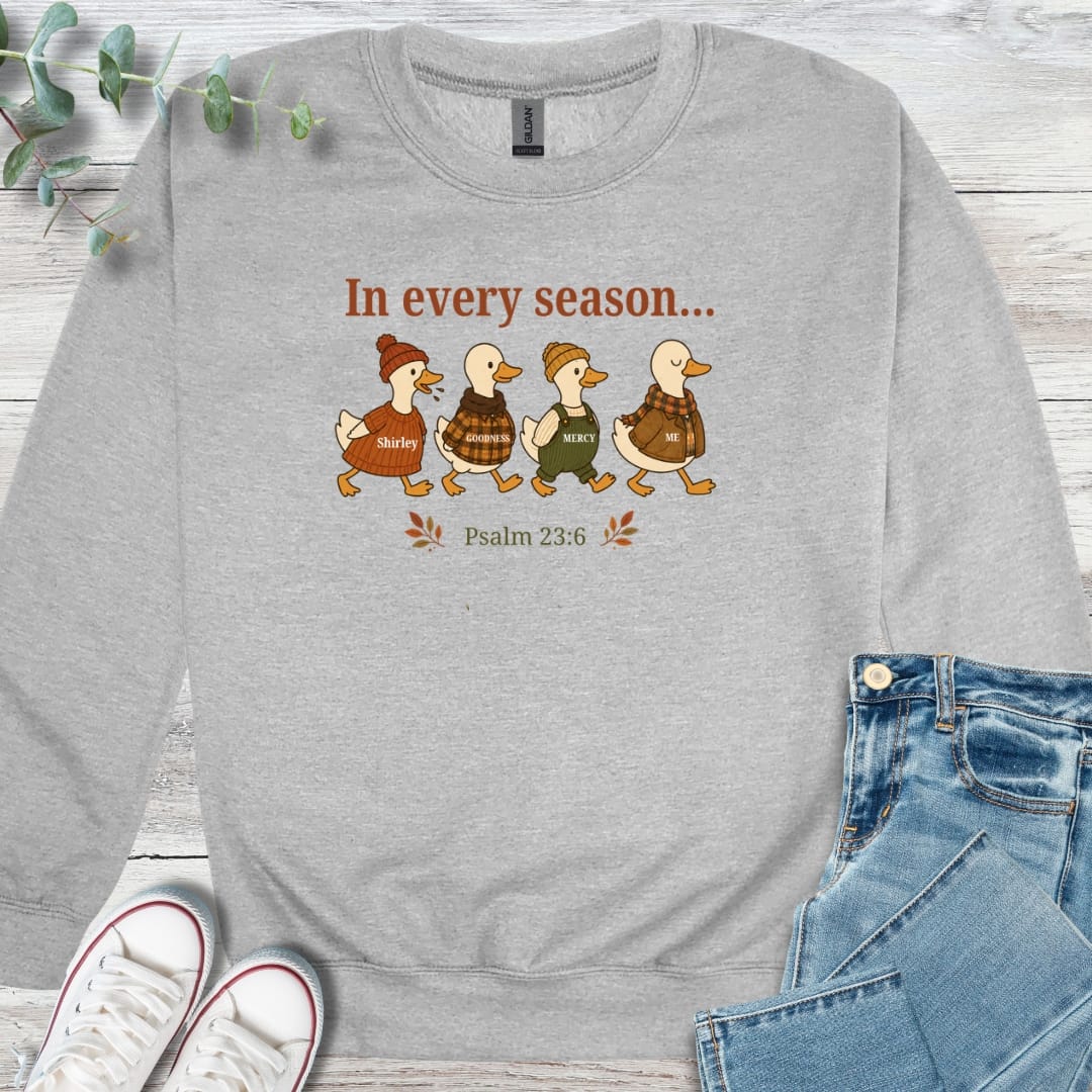 The Fall Chase Sweatshirt - Christian graphic sweatshirt