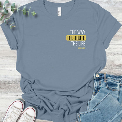 The Truth T-Shirt in Steel Blue - Christian graphic tee