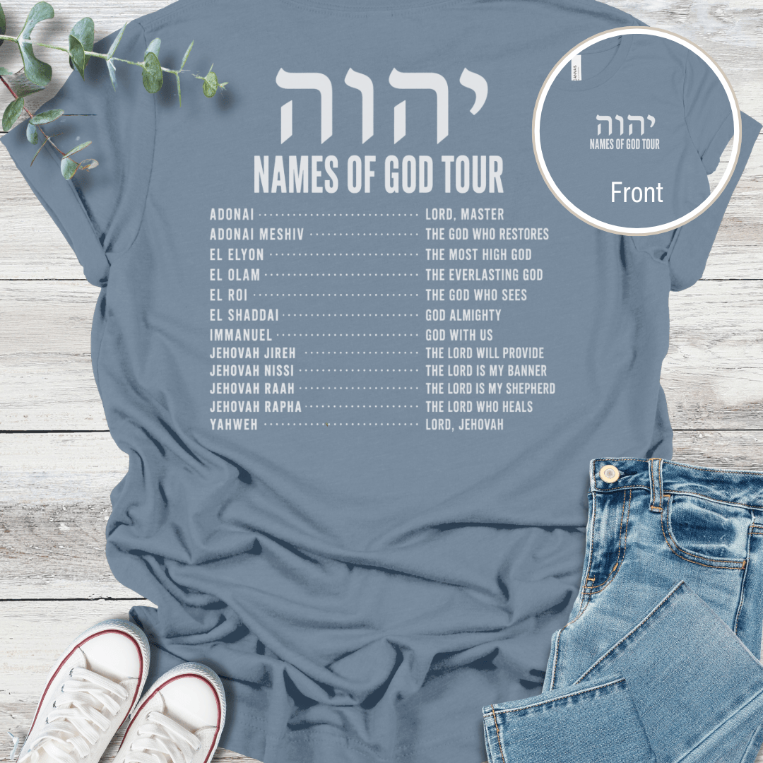 Names of God T-Shirt - Christian graphic tee