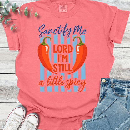 Sanctified Spice T-shirt in Watermelon - Christian graphic tee