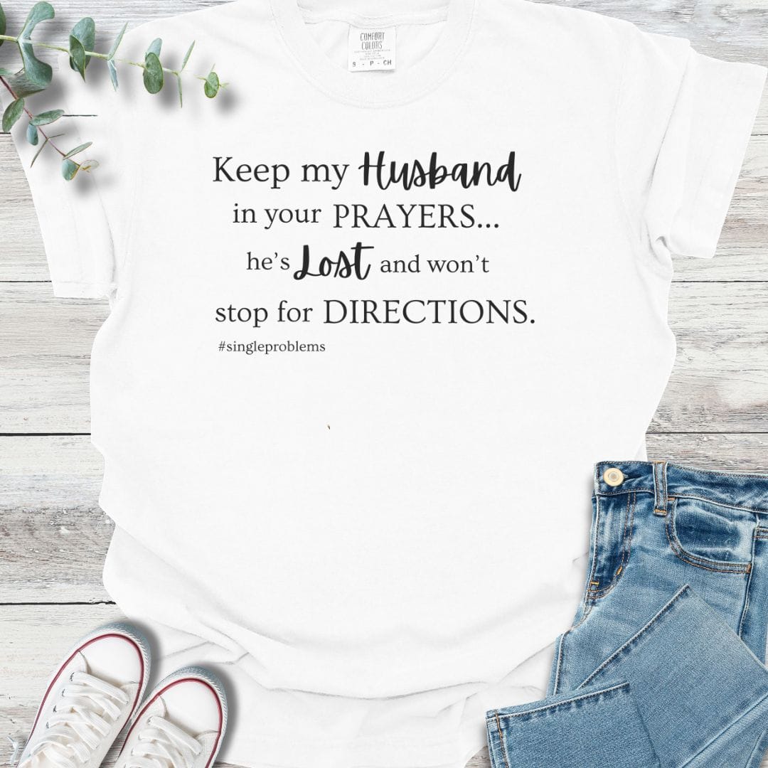 Single Problems T-shirt in White - Christian graphic tee