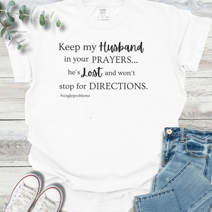Single Problems T-shirt in White - Christian graphic tee
