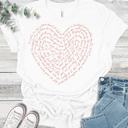 Scripture Heart T-Shirt - Christian graphic tee
