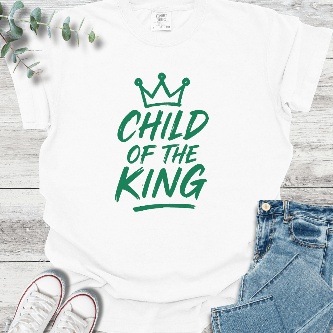 Royal T-shirt in White - Christian graphic tee