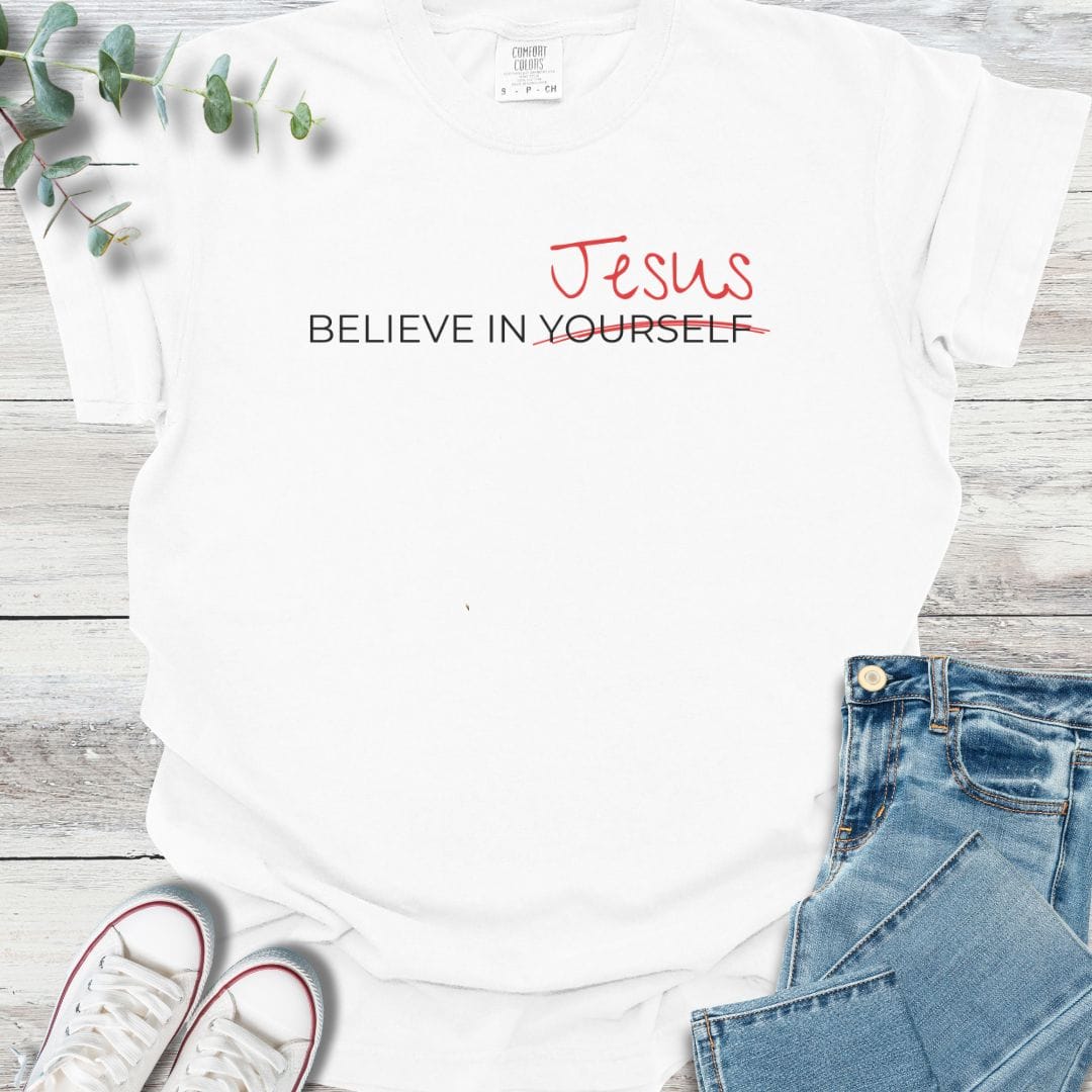 Believe Better T-Shirt in White - Christian graphic tee